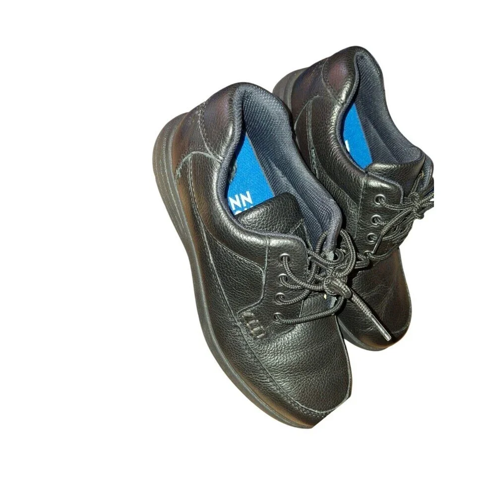 Men's Nunn Bush, Cam Moc Toe Oxford 84694-007 Black Leather Size 8 Wide